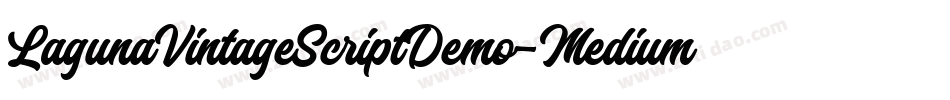 LagunaVintageScriptDemo-Medium字体转换