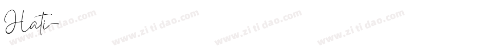 Hati字体转换