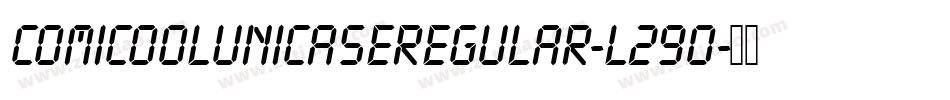 ComicoolUnicaseRegular-l290字体转换