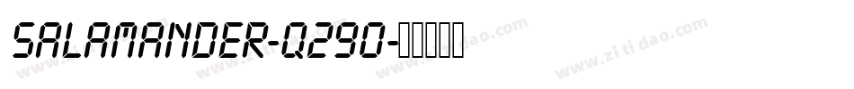 Salamander-q290字体转换
