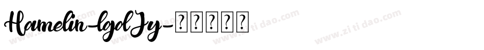 Hamelin-lgdJy字体转换
