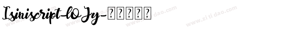 Isiniscript-lOJy字体转换