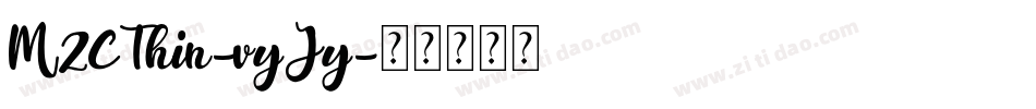M2CThin-vyJy字体转换