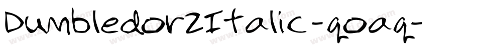 Dumbledor2Italic-qoaq字体转换
