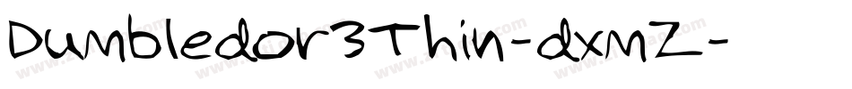 Dumbledor3Thin-dxmZ字体转换