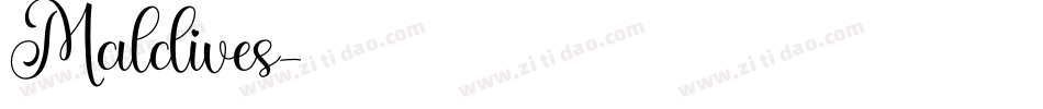 Maldives字体转换