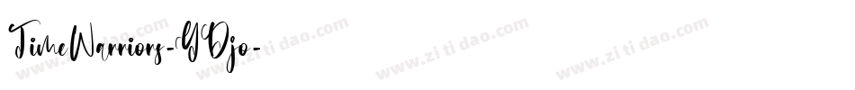 TimeWarriors-YDjo字体转换