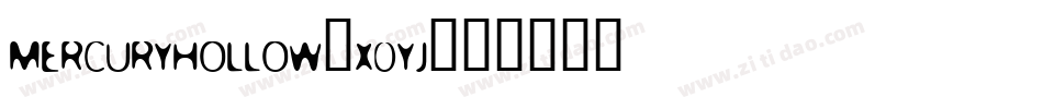 MercuryHollow-x0yj字体转换