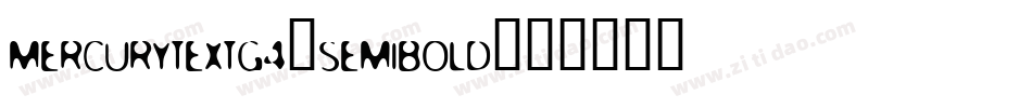 MercuryTextG4-Semibold字体转换