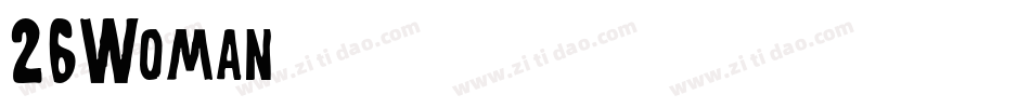 26Woman字体转换