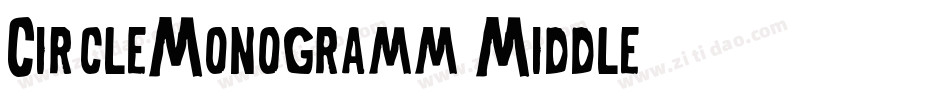 CircleMonogramm-Middle字体转换