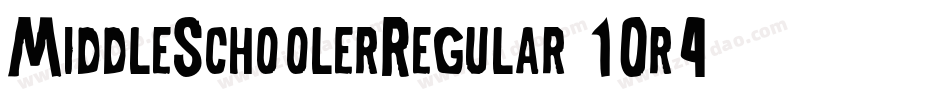 MiddleSchoolerRegular-10r4字体转换