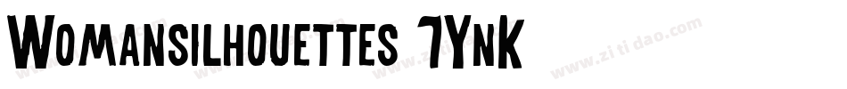 Womansilhouettes-7YnK字体转换