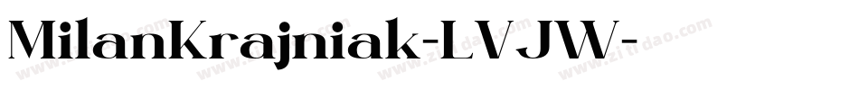 MilanKrajniak-LVJW字体转换
