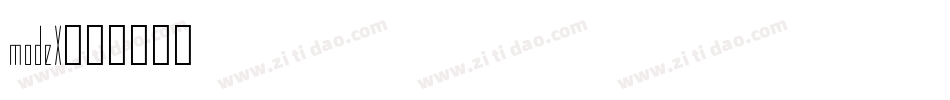 modeX字体转换