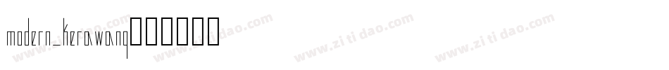 modern_kerawang字体转换