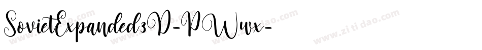 SovietExpanded3D-PWwx字体转换