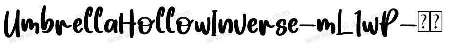 UmbrellaHollowInverse-mL1wP字体转换