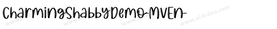 CharmingShabbyDemo-MvEn字体转换