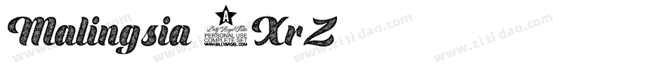 Malingsia-1XrZ字体转换
