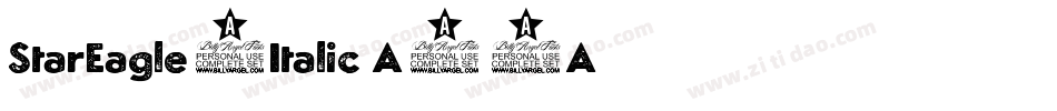 StarEagle2Italic-A39A字体转换