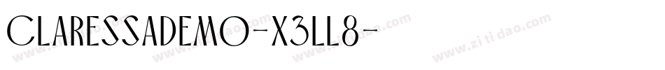 ClaressaDemo-x3LL8字体转换
