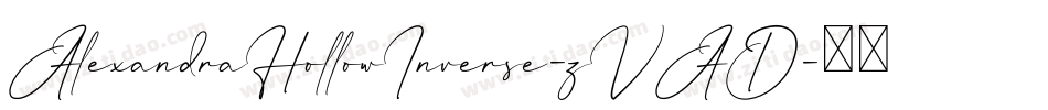 AlexandraHollowInverse-zVAD字体转换