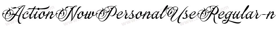 ActionNowPersonalUseRegular-nRvGV字体转换