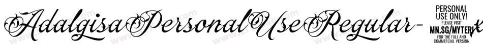 AdalgisaPersonalUseRegular-2xE8字体转换