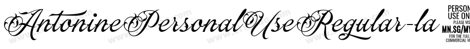 AntoninePersonalUseRegular-la9X字体转换 AntoninePersonalUseRegular-la9X字体转换
