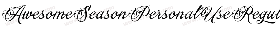 AwesomeSeasonPersonalUseRegular-ajYx字体转换