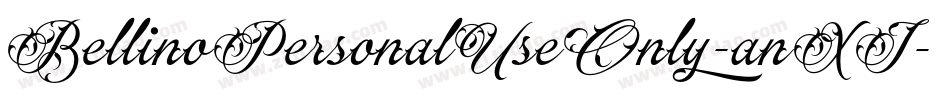 BellinoPersonalUseOnly-anXJ字体转换 BellinoPersonalUseOnly-anXJ字体转换