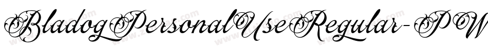 BladogPersonalUseRegular-PW77字体转换