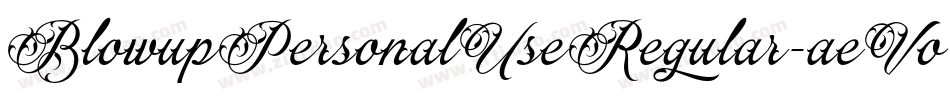 BlowupPersonalUseRegular-aeVo字体转换 BlowupPersonalUseRegular-aeVo字体转换