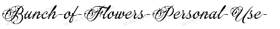 Bunch-of-Flowers-Personal-Use字体转换