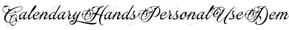CalendaryHandsPersonalUseDemo-8zaZ字体转换