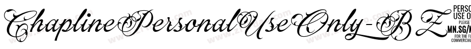 ChaplinePersonalUseOnly-BZ2G字体转换