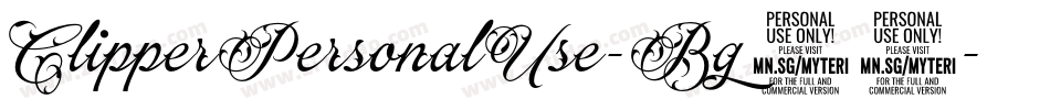 ClipperPersonalUse-Bg13字体转换
