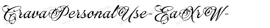 CravaPersonalUse-EaXrW字体转换