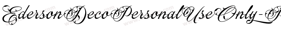 EdersonDecoPersonalUseOnly-PY2B字体转换