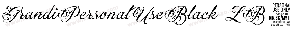 GrandiPersonalUseBlack-LB53字体转换 GrandiPersonalUseBlack-LB53字体转换