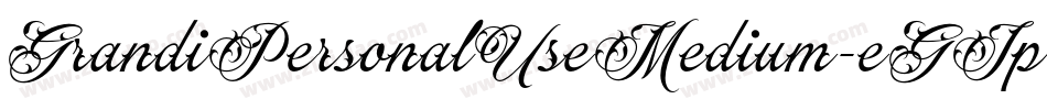 GrandiPersonalUseMedium-eGJp字体转换 GrandiPersonalUseMedium-eGJp字体转换