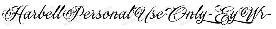 HarbellPersonalUseOnly-EyWr字体转换