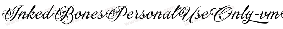 InkedBonesPersonalUseOnly-vmALO字体转换