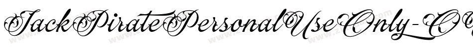 JackPiratePersonalUseOnly-OVGJP字体转换