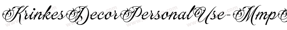 KrinkesDecorPersonalUse-MmpP字体转换 KrinkesDecorPersonalUse-MmpP字体转换