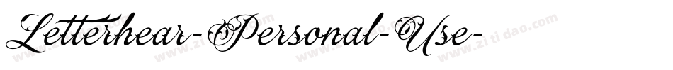 Letterhear-Personal-Use字体转换