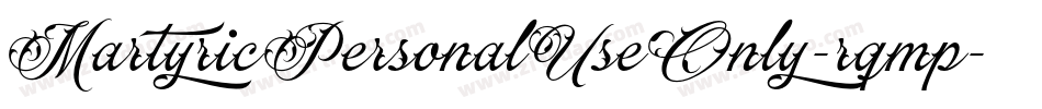 MartyricPersonalUseOnly-rqmp字体转换
