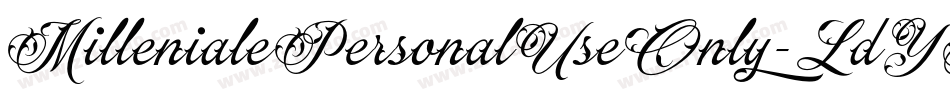 MillenialePersonalUseOnly-LdYG字体转换 MillenialePersonalUseOnly-LdYG字体转换