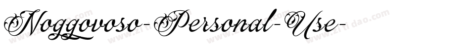 Noggovoso-Personal-Use字体转换